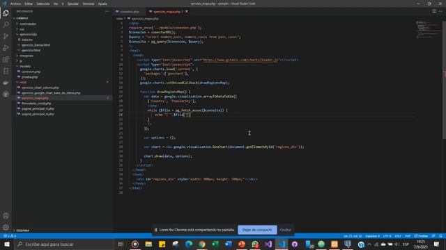 Insertar datos a una grafica de Google Chart desde una base de datos PostgreSQL. смотреть онлайн