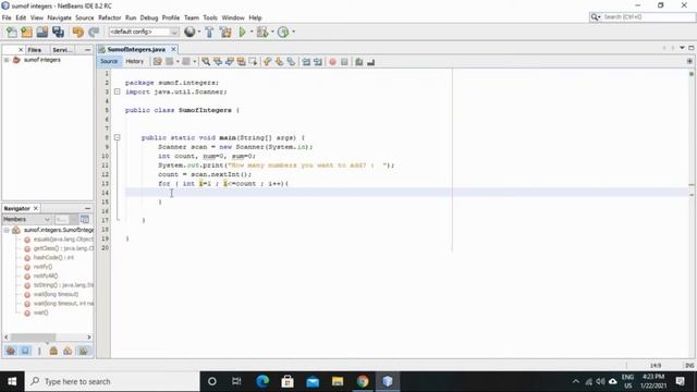 Get the sum of input integers | Java смотреть онлайн