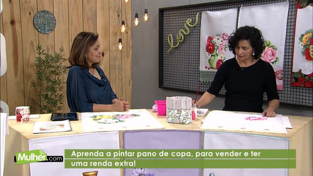 Pintura porcelanizada em pano de copa - Mulher.com - Rede Século 21 - 21/05/2021 смотреть онлайн