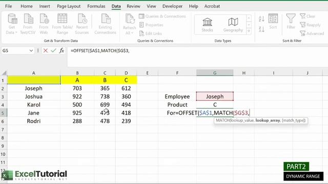 OFFSET Function in Excel For Dynamic Ranges | Create Dynamic Named Range in Excel смотреть онлайн