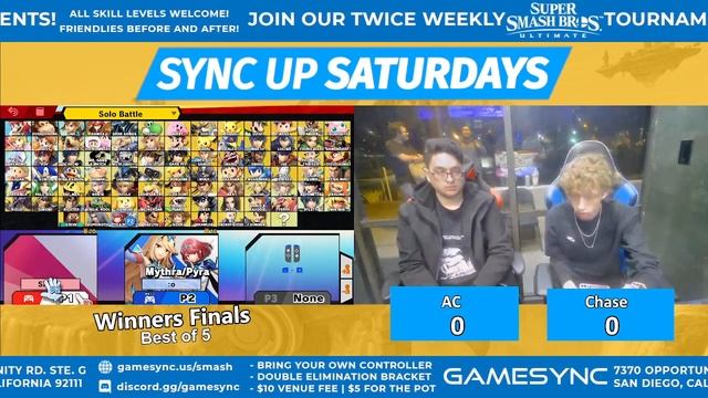 Sync up Saturdays #100 + Out of Sync #2 (Fighting Game Tournament @ GameSync San Diego) смотреть онлайн
