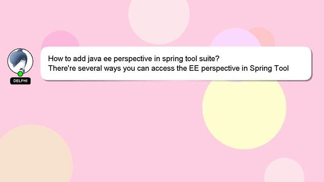 How to add java ee perspective in spring tool suite? смотреть онлайн