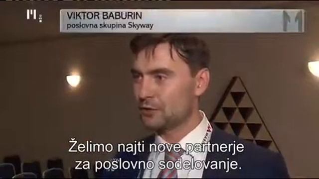 Телевидение Словении о SkyWay