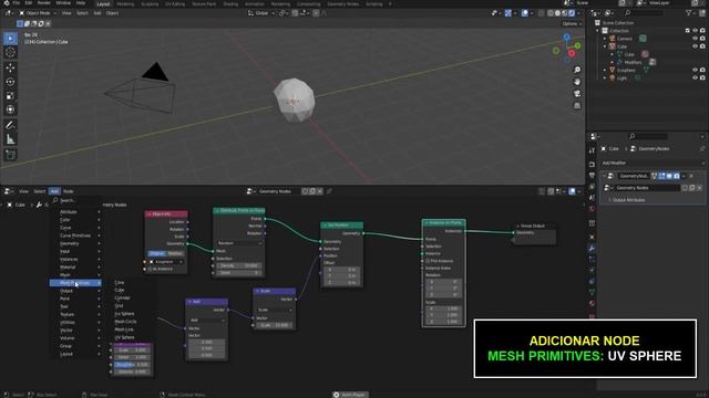 BLENDER 3D - EFEITO VAGALUMES (FIREFLIES) PELO GEOMETRY NODES смотреть онлайн
