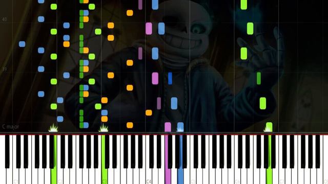 Undertale: Song That Might Play When You Fight Sans ▶ Synthesia / Piano смотреть онлайн