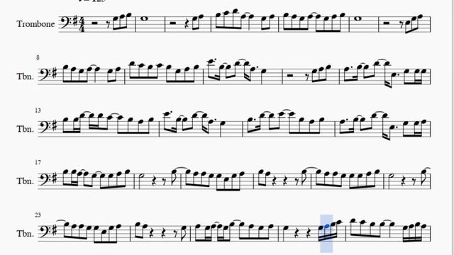 Trombone Sheet Music: How to play What Do You Mean by Justin Bieber смотреть онлайн