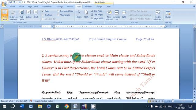 Lesson -07 W10 Basic 10th Week Past Perfect Tense -Uses 07 Part 07 смотреть онлайн