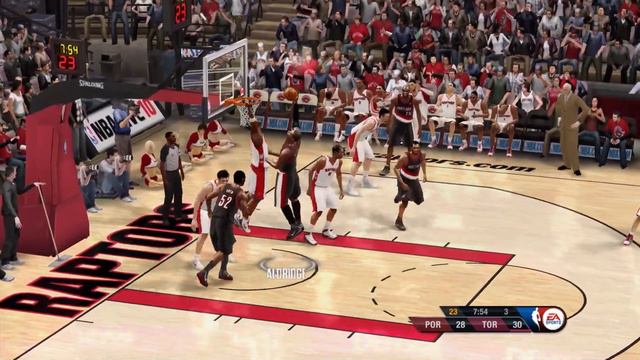 NBA Live 10 Gameplay - Portland Trail Blazers vs Toronto Raptors смотреть онлайн