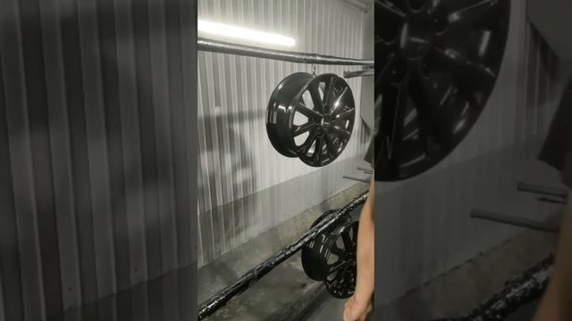 Чёрный СУПЕР глянец покрытие полимером порошковая покраска восстановление дисков +380503203266 смотреть онлайн