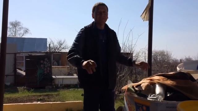 Уборка дачи/Перевозим вещи на дачу/стойка под огурцы ? смотреть онлайн