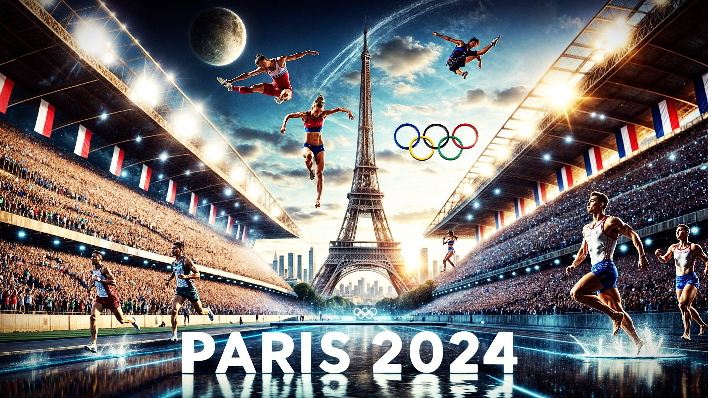 Париж 2024 - Олимпийские игры в Нейросети 4K (OktaWin AI) смотреть онлайн