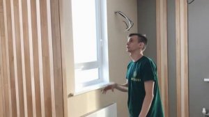 Зонирование гостиной с помощью реек