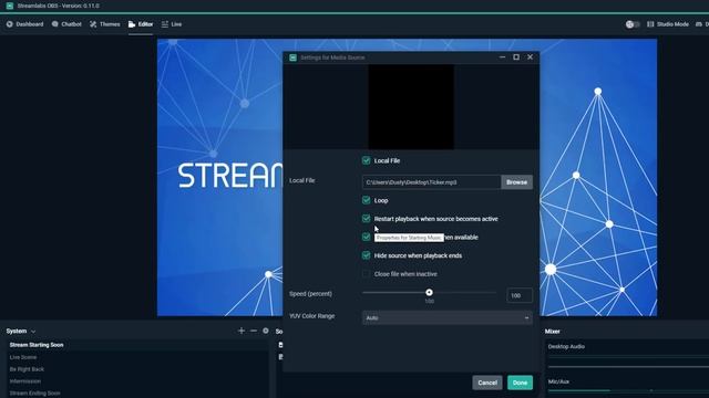 Streamlabs OBS - How To Add Music To Your Stream And Overlays