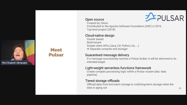 Event Messaging and Streaming with Apache Pulsar смотреть онлайн