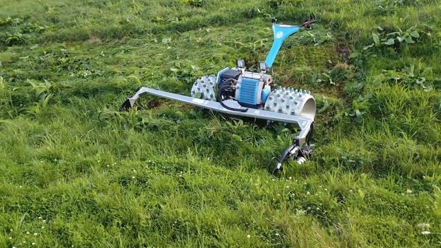 Косилка для склонов Brielmaier на полигоне ТБО