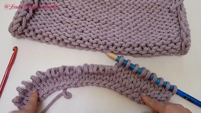 Плед крючком из толстой пряжи узором косичка. Как это было? Вяжем пальчиками #easy смотреть онлайн