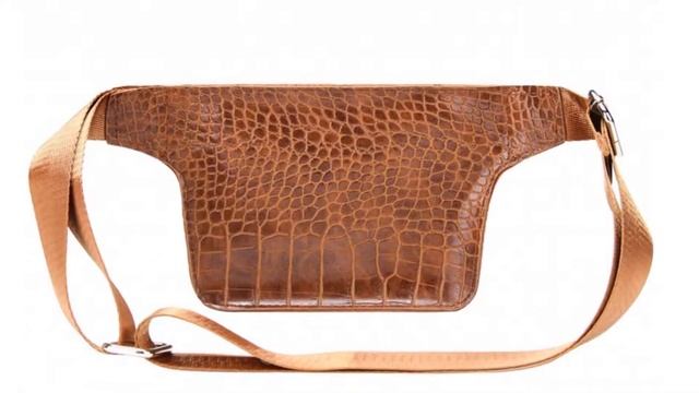 Повседневная поясная сумка для женщин из кожи аллигатора Casual waist bag alligator leather смотреть онлайн
