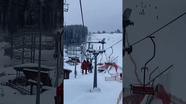 Закрыли Буковель 2021-2022 подъёмник 2R | свежий снег и чудесная погода смотреть онлайн