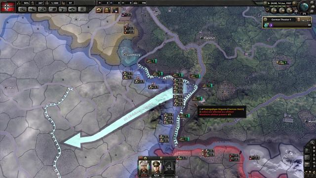 How To Go Through The Maginot Line - Hearts of Iron IV HOI4 Paradox Interactive смотреть онлайн