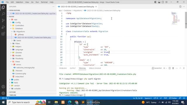 Codeigniter 4 User Login Tutorial - Part - 02 - Migration and layouts view Structure смотреть онлайн