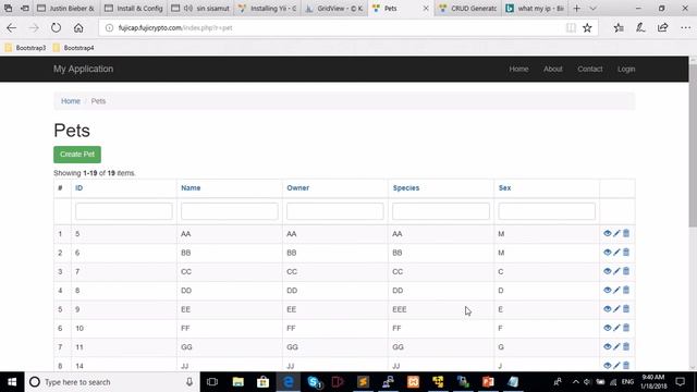 Yii2 Package: Kartik Gridview смотреть онлайн