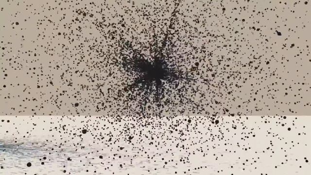 Vue Particle Emitter with Turbulence set to 0.8 смотреть онлайн
