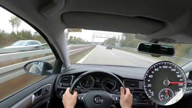 VW GOLF 7 2.0 TDI 150HP TOP SPEED ON GERMAN AUTOBAHN NO LIMIT смотреть онлайн