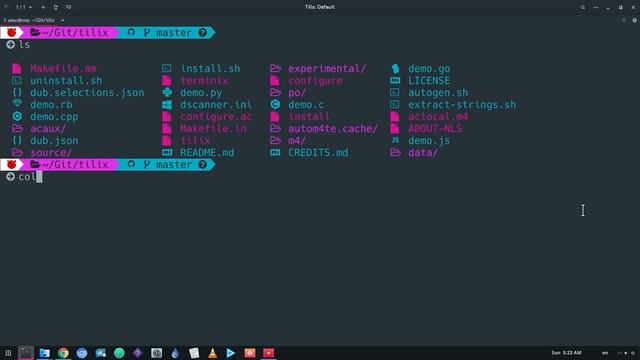 File Icons on Linux Terminal :p | GNOME 3.26 смотреть онлайн