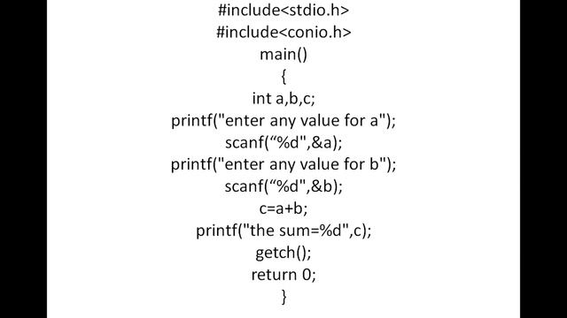 c language variables,datatypes,modifiers,format specifiers смотреть онлайн