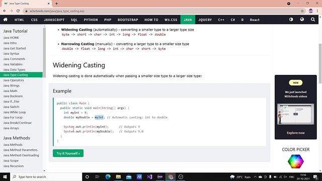 Type Casting In Java || Java Tutorials - 7 || Coding With Rakesh смотреть онлайн