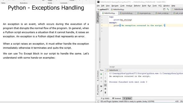 20. Python - Exception Handling смотреть онлайн