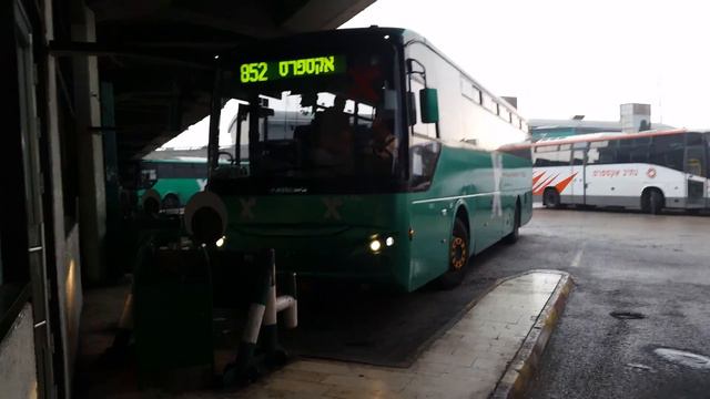 852-אגד מתל אביב לפרדס חנה קולט נוסעים בתמח"ת קומה 6 (מוצא) עם קריינות смотреть онлайн