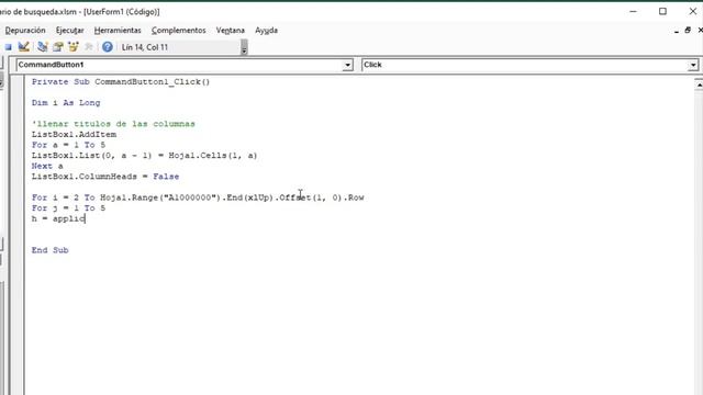 como buscar datos en EXCEL mediante formulario de VBA con MACROS de manera sencilla.✅ смотреть онлайн