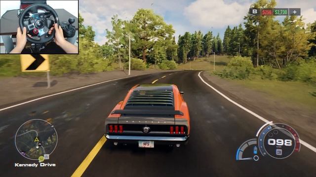 NFS Unbound - Ford Mustang 1965 (Logitech g29 + Shifter) Gameplay смотреть онлайн