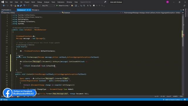 How to make Chat with Firebase in Unity [Cloud Firestore] - 2021 [Part 2] смотреть онлайн
