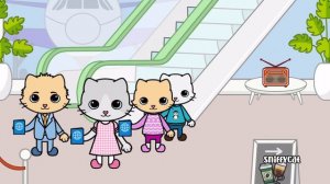 Cat Family Vacation and Airplane Trip | Stories for Kids | Yasa Pets