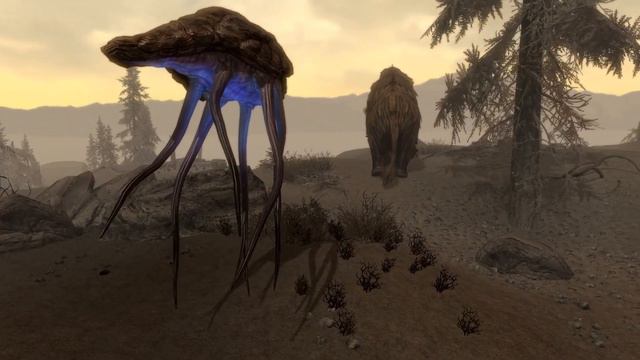 Skyrim Battles - Bull Netch vs Mammoth смотреть онлайн