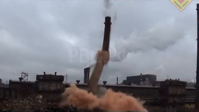 РВС Ч. 131 Труба дымовая №6 100м Мартеновский цех СеверСталь Череповец 2011.10.23 смотреть онлайн