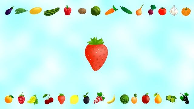Овощи Фрукты и Ягоды. Развивающие мультики для самых маленьких. Слова для детей. Учим слова. смотреть онлайн