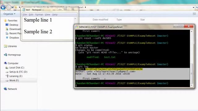 Git Reset смотреть онлайн