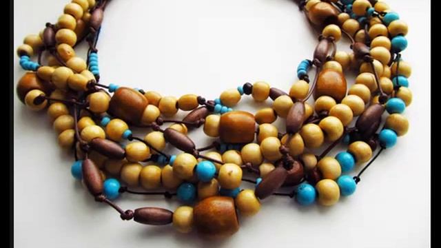 Деревянные бусы ручной работы смотреть онлайн