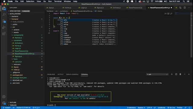 Django & React JWT Authentication Part 5 - React Setup смотреть онлайн