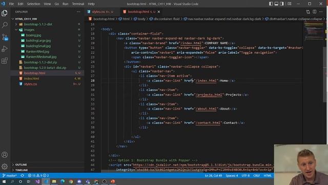 Introduction to Bootstrap NavBar смотреть онлайн