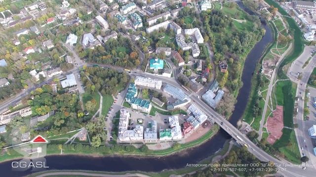 Аэросъемка города Псков (Кремль) смотреть онлайн