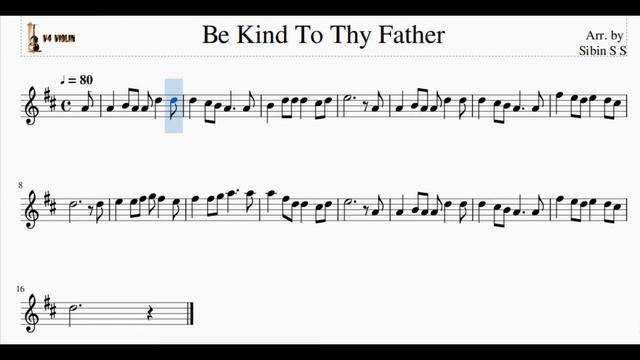 Be Kind To Thy Father-Violin l Metronome 60/80/100 BPM #Honeyman Tutor No:15 l V4 Violin смотреть онлайн
