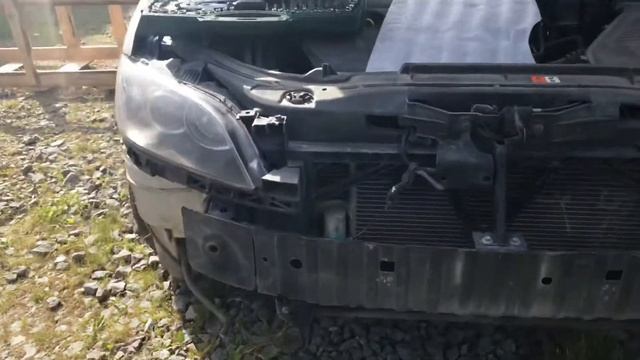 Mazda 3. Продолжаю шаманить авто. Установка бампера