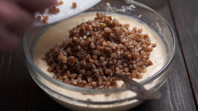 Крупеник из гречки с творогом. Простое блюдо. смотреть онлайн