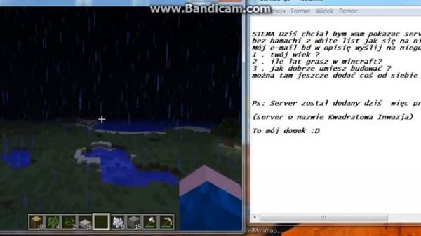 Server Minecraft 1.4.7 bez hamachi z white-list