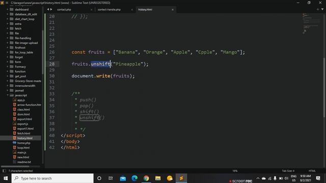history of object on js and array in js смотреть онлайн