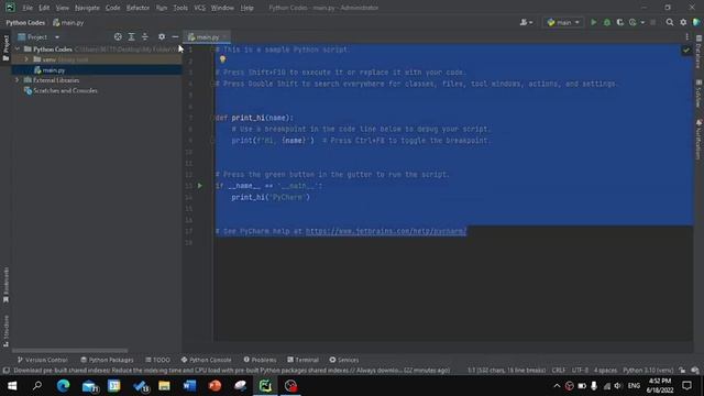 Python Basics | First Python Program on PyCharm смотреть онлайн